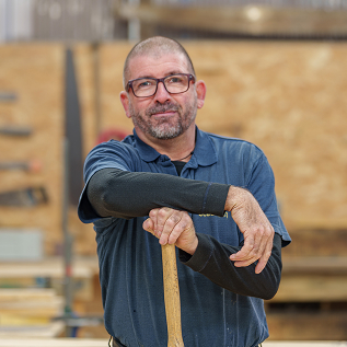 portrait de Sébastien Chef d’équipe charpente
