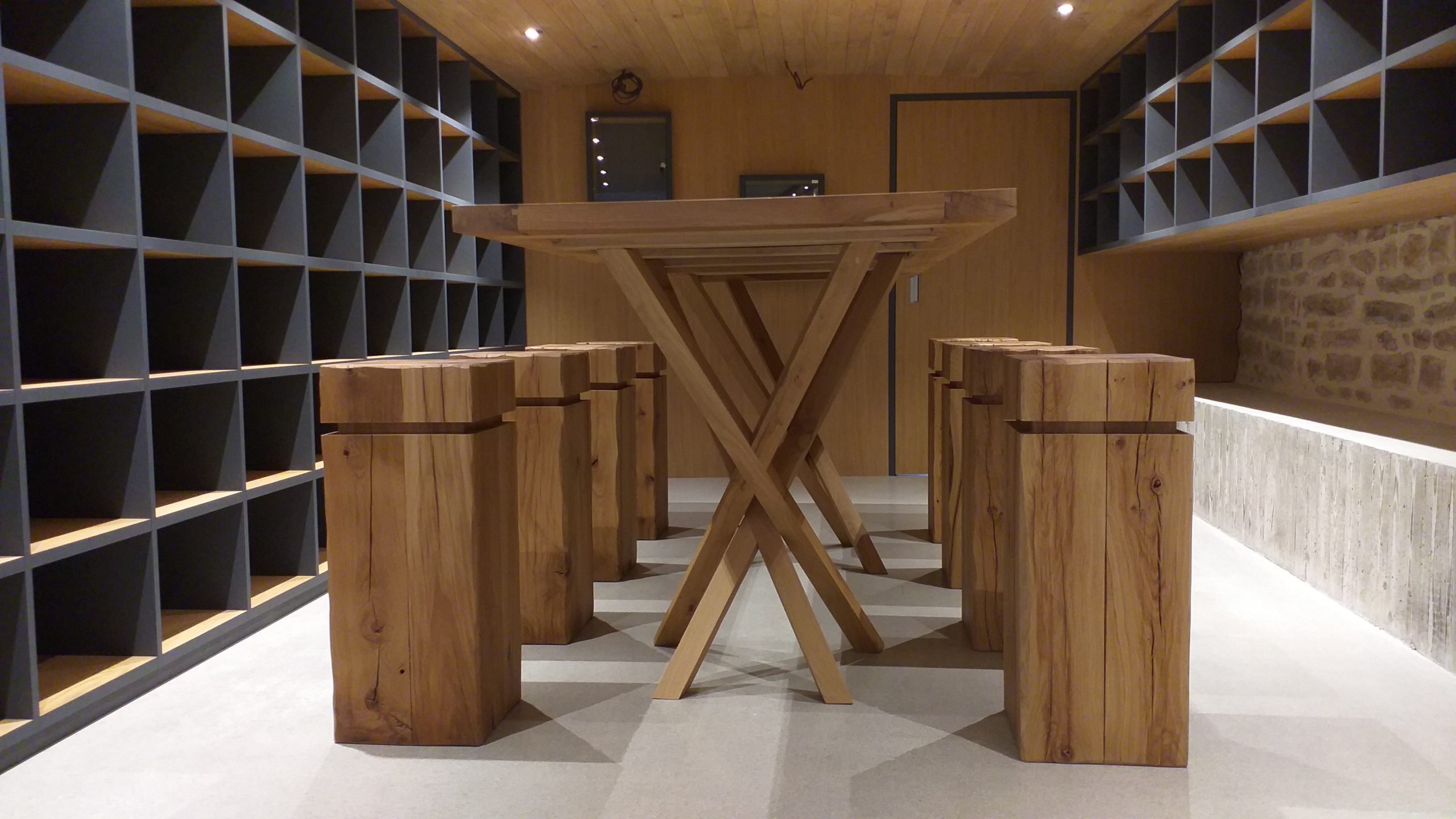Réalisation Art du Trait : Salle de dégustation